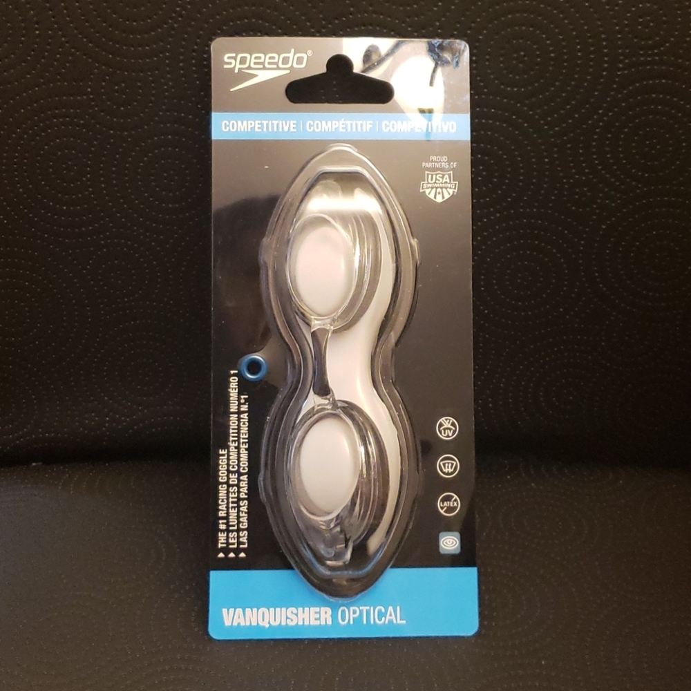 speedo competitive vanquisher -4.50 swim goggle